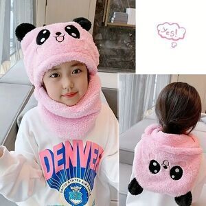 Childrens Winter Hat with Ear and Neck Warmer